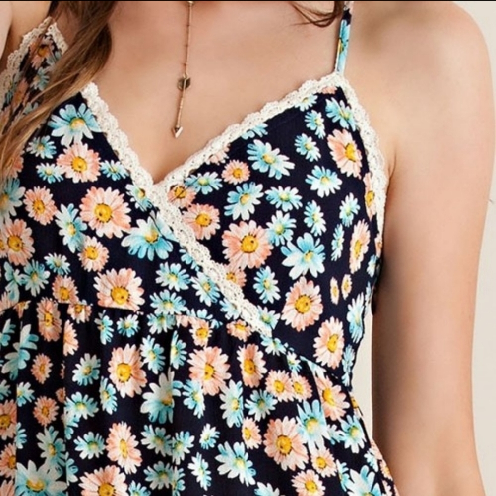 Lace Trimmed Dress